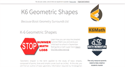 Desktop Screenshot of k6-geometric-shapes.com