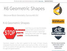 Tablet Screenshot of k6-geometric-shapes.com